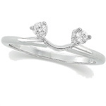 Solid 14k Gold CZ Cubic Zirconia 6 Prong Solitaire Engagement Ring
