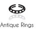 14k Gold Antique Cubic Zirconia Rings